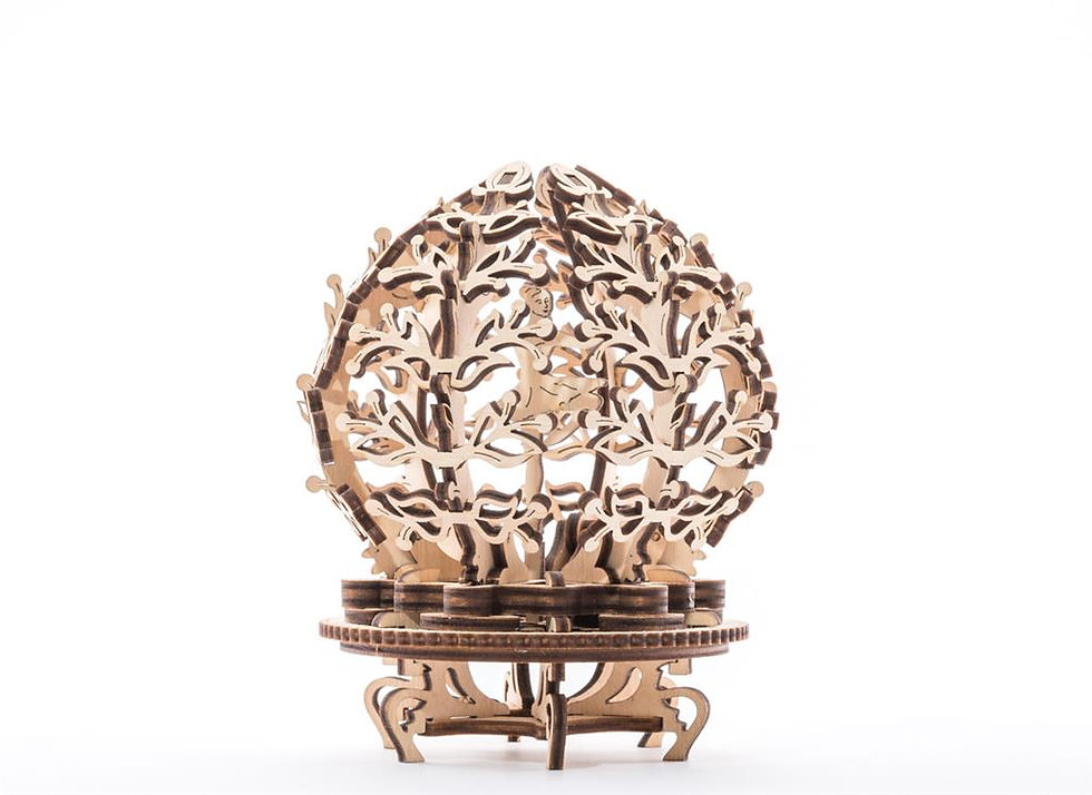 Miniature : Maquette en bois mécanique La fleur Lila