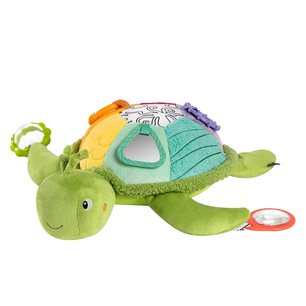 Tortue d'activité XL en peluche douce Fehn jouet d'éveil bébé