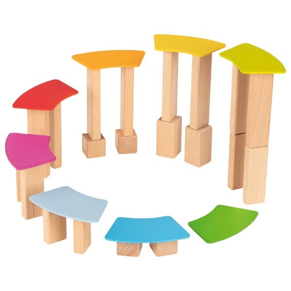 Miniature : Blocs de construction et cartes en bois