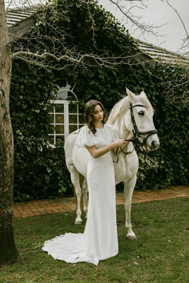 Zavana Bridal Puff Sleeve Ivory Beaded Backless Wedding Dress.jpeg