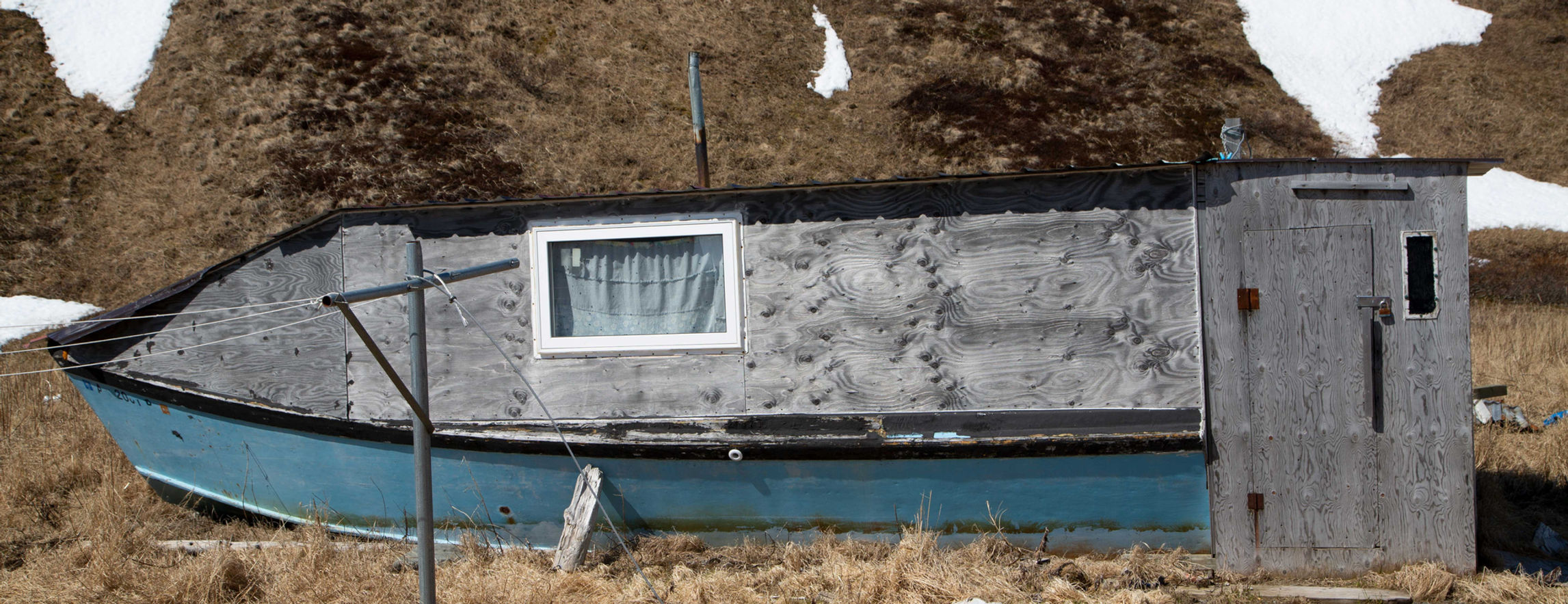 House boat, fishing village, Alaska, Native Alaskan, Yupik