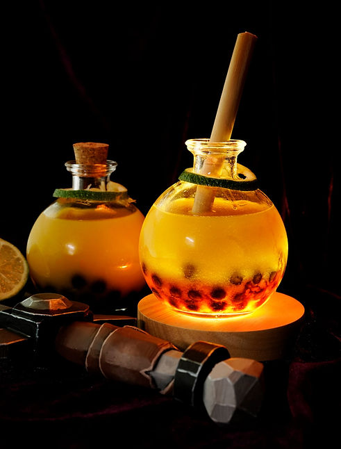 The Blunderbomb Grogtail in all it's glowing glory