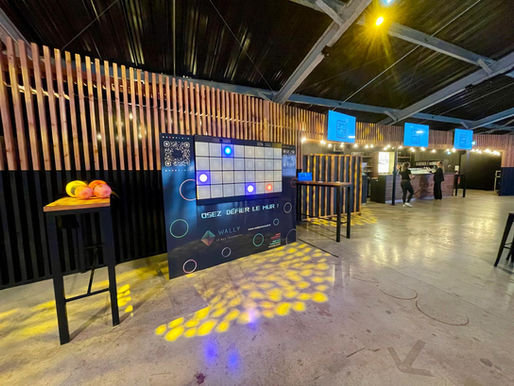 WALLY | Le Mur interactif en Afterwork  au stade Rochelais en collaboration OrganiseTonSéminaire.com