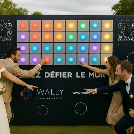 Wally, le mur interactif : la nouvelle animation incontournable pour les mariages