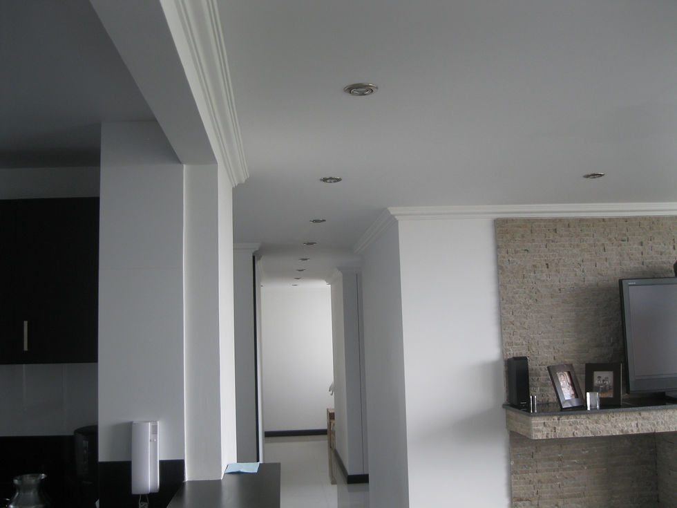 Drywall lineal con corniza