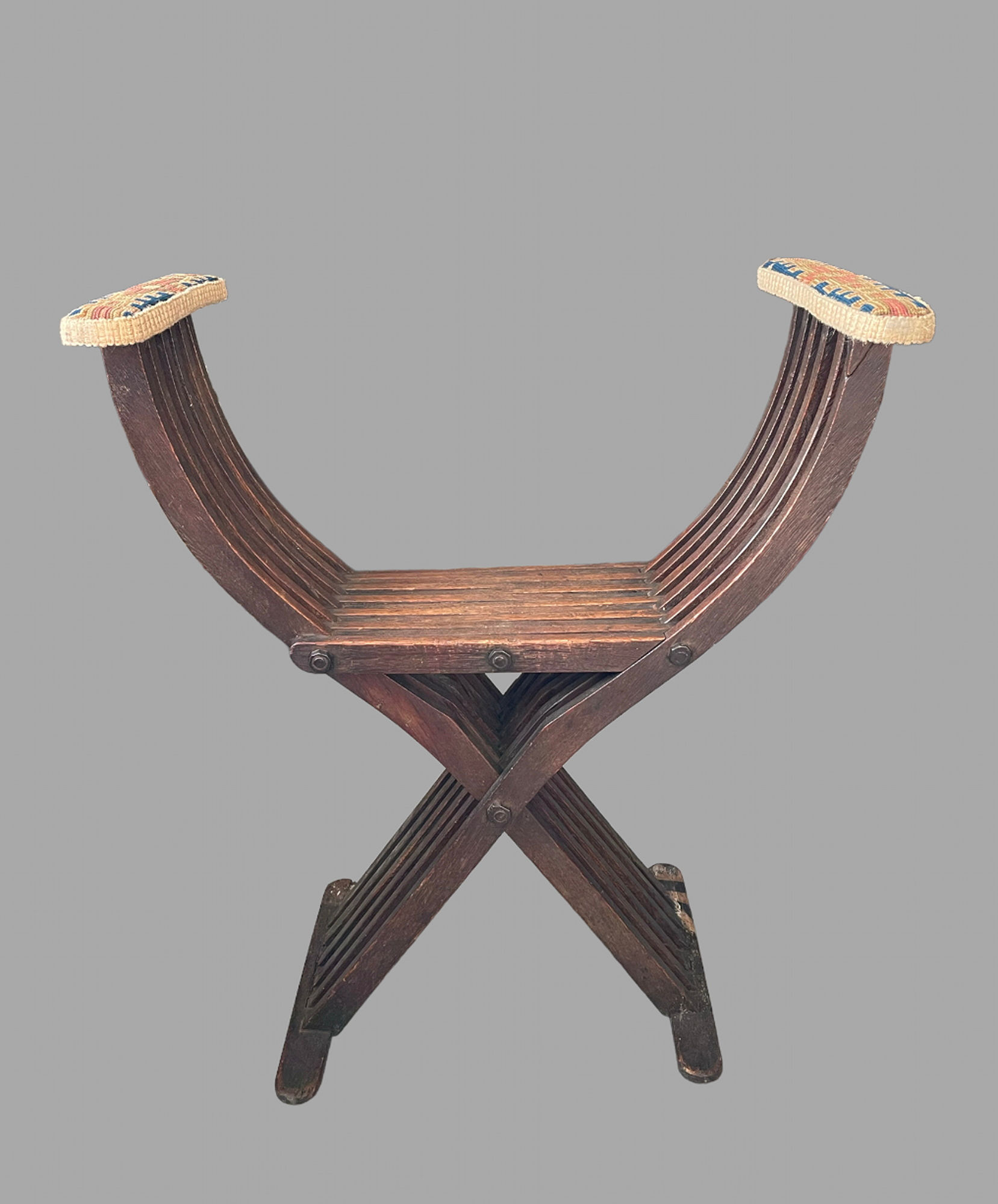 A Savonarola Folding Egyptian Chair