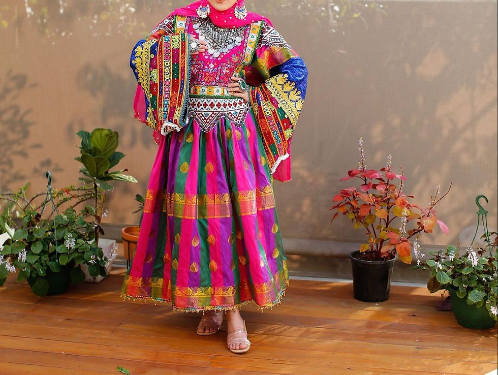 Thumbnail: Banaras multicolour dress