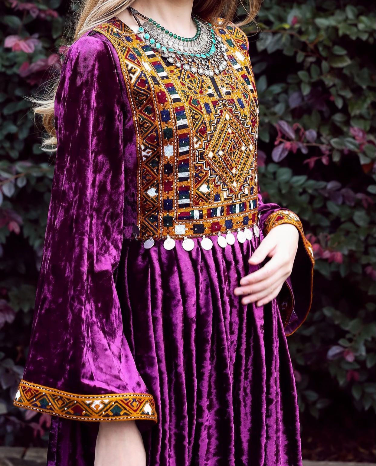 pruple velvet dress