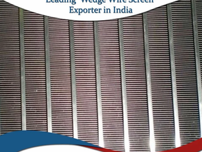 Advantages of Wedge Wire Screen Components      