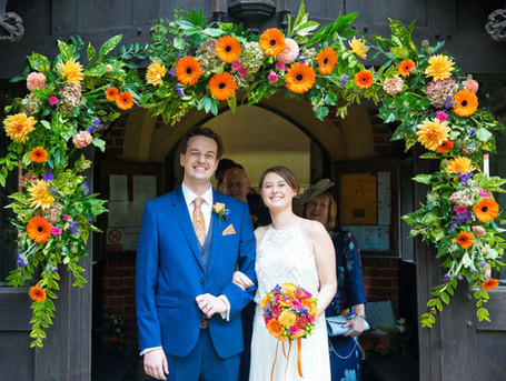 Statement Wedding flower Arch