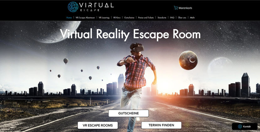 Die Landingpage einer Beispielwebseite, Webseite erstellen lassen vom WIX Designer Wien WIX Design