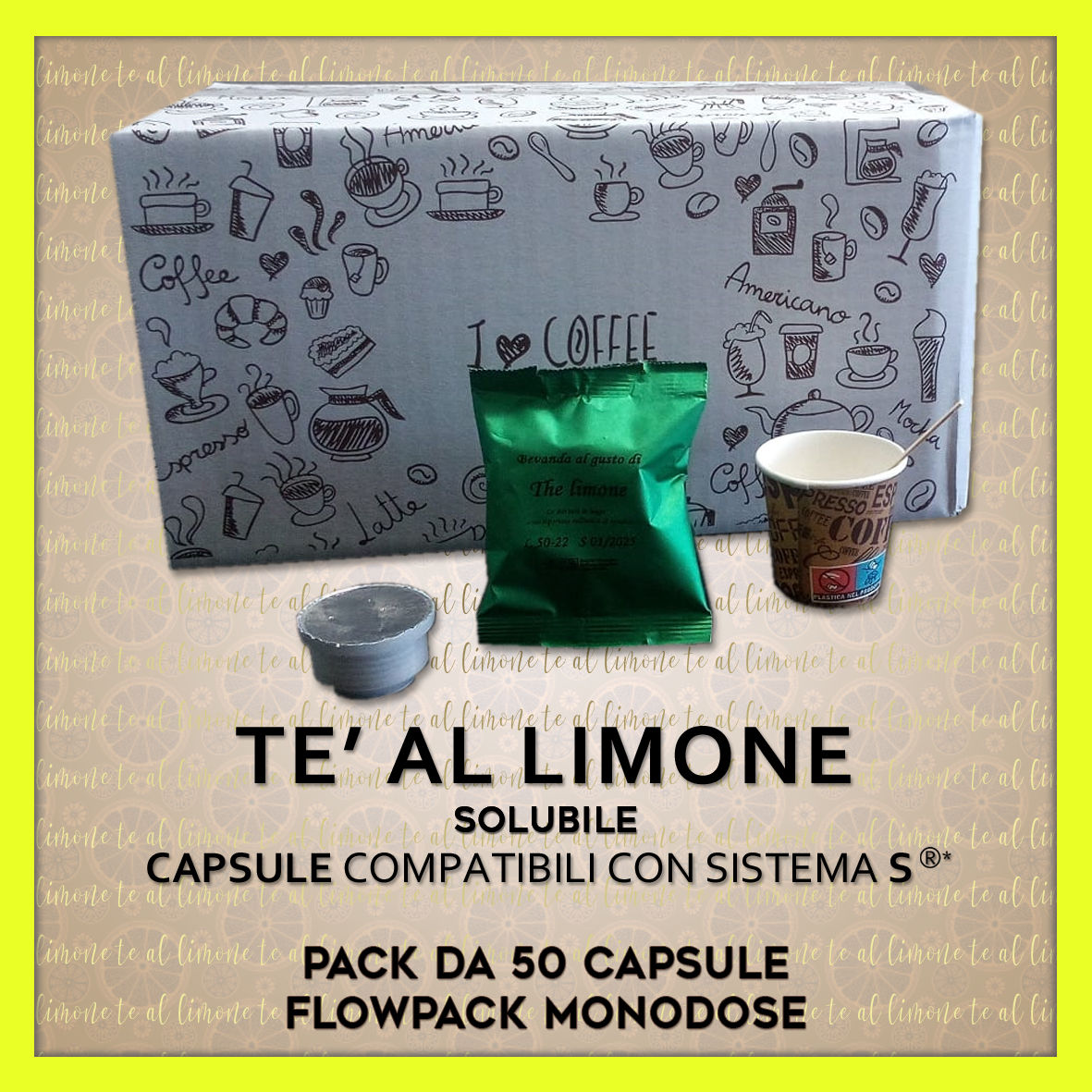 Tè al Limone Solubile Compatibili Sistema Chiuso S 50 Caps