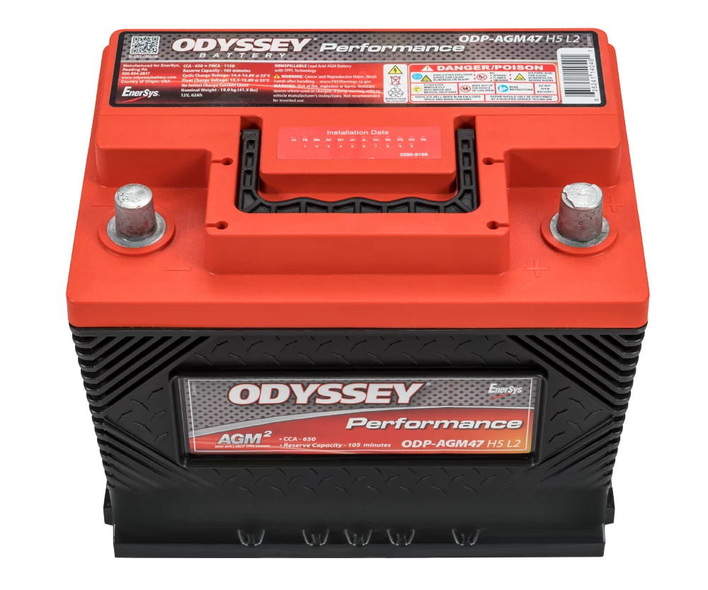 ODYSSEY Extreme Battery ODPAGM47 H5 L2 12° North Industries