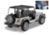 Strapless Standard Targa Style Bikini® Top - Jeep Wrangler TJ (97-06)