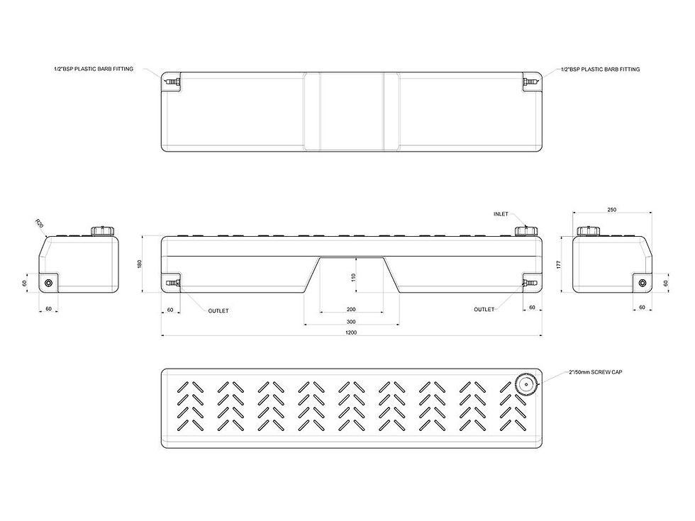 Thumbnail: Footwell Water Tank (10.6gal) - by Front Runner