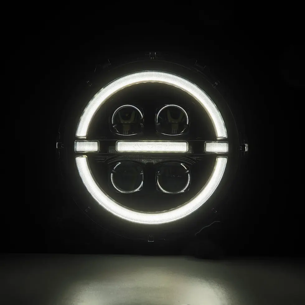 Thumbnail: Jeep (18-25) -  NOVA-Series LED Projector Headlights (Alpha Black