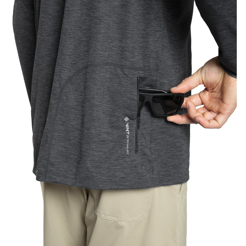 Thumbnail: Mens Low PRO Tech Hoody - Charcoal Heathered