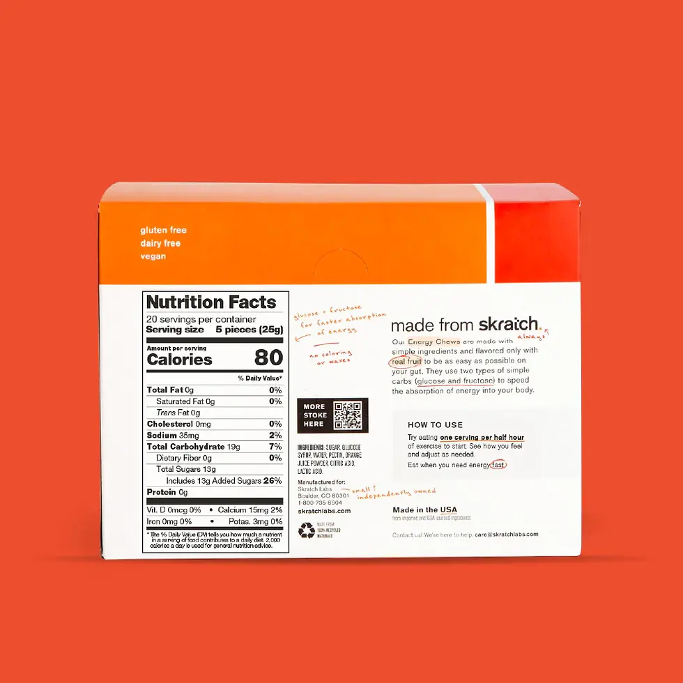 Thumbnail: Orange - Energy Chews Sport Fuel