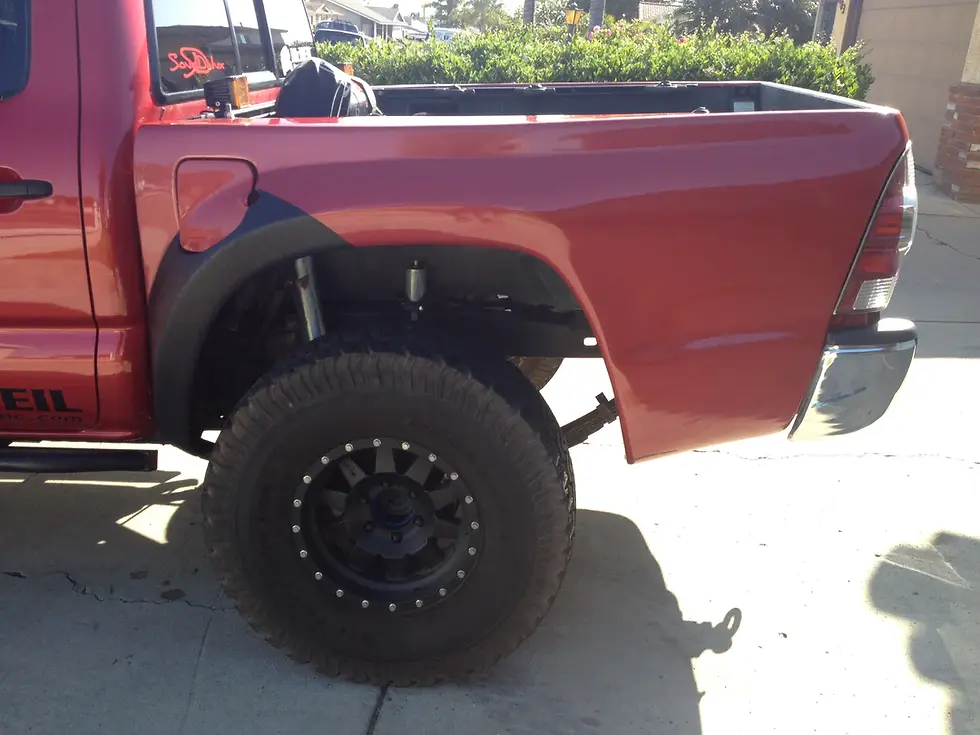 Thumbnail: Toyota Tacoma 05-15   4in Bulge Flat-Top Off Road Fiberglass Bedsides