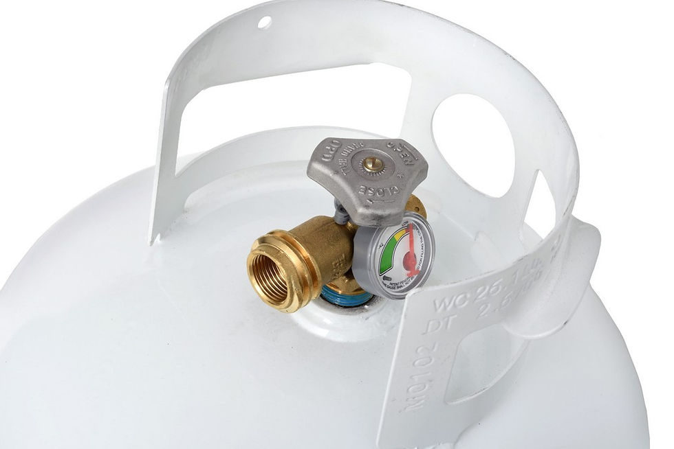 Thumbnail: 11lb Propane Tank Cylinder Squatty w/Type 1 OPD Valve w/OPD