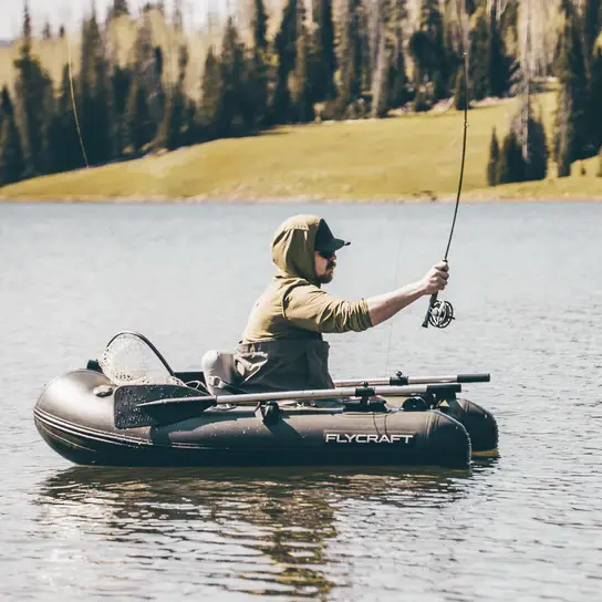 Thumbnail: Inflatable Fishing Float Tube: Patrol (1-Man) - by FLYCRAFT