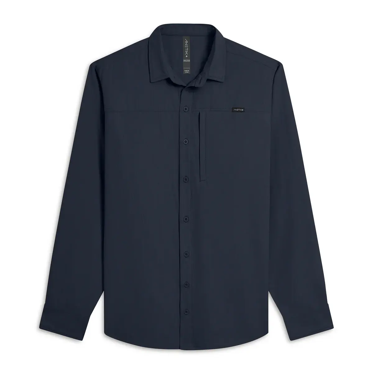 Mens Technician Button Up L/S - Midnight