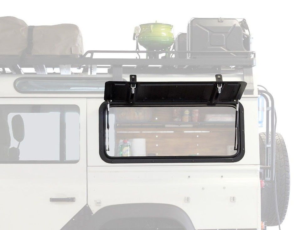 Thumbnail: Land Rover Defender (1983-2016) Gullwing Window / Aluminium - by Front Runner