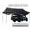 Thumbnail: Nomadic Awning 270 Degree - Passenger Side Dark Gray Awning With Black Cove