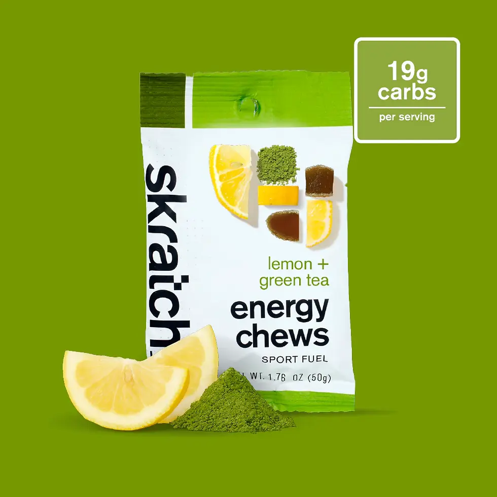 Lemon + Green Tea - Energy Chews Sport Fuel