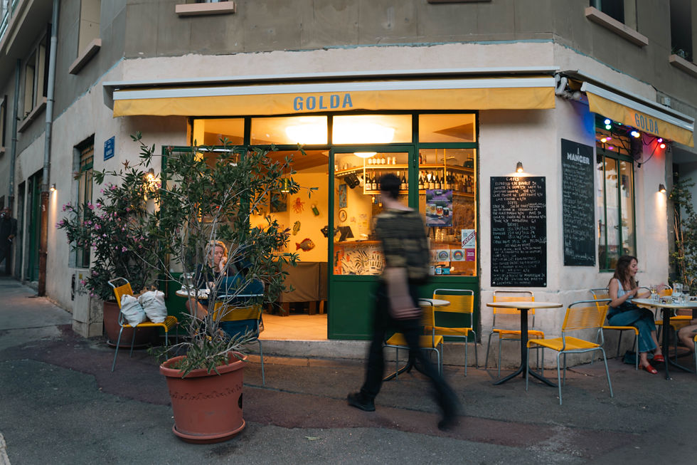 Photo du restaurant GOLDA à Marseille. Fait par Diego Iparraguirre.