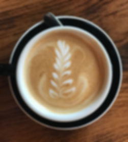 Latte art done at Cup of Brooklyn