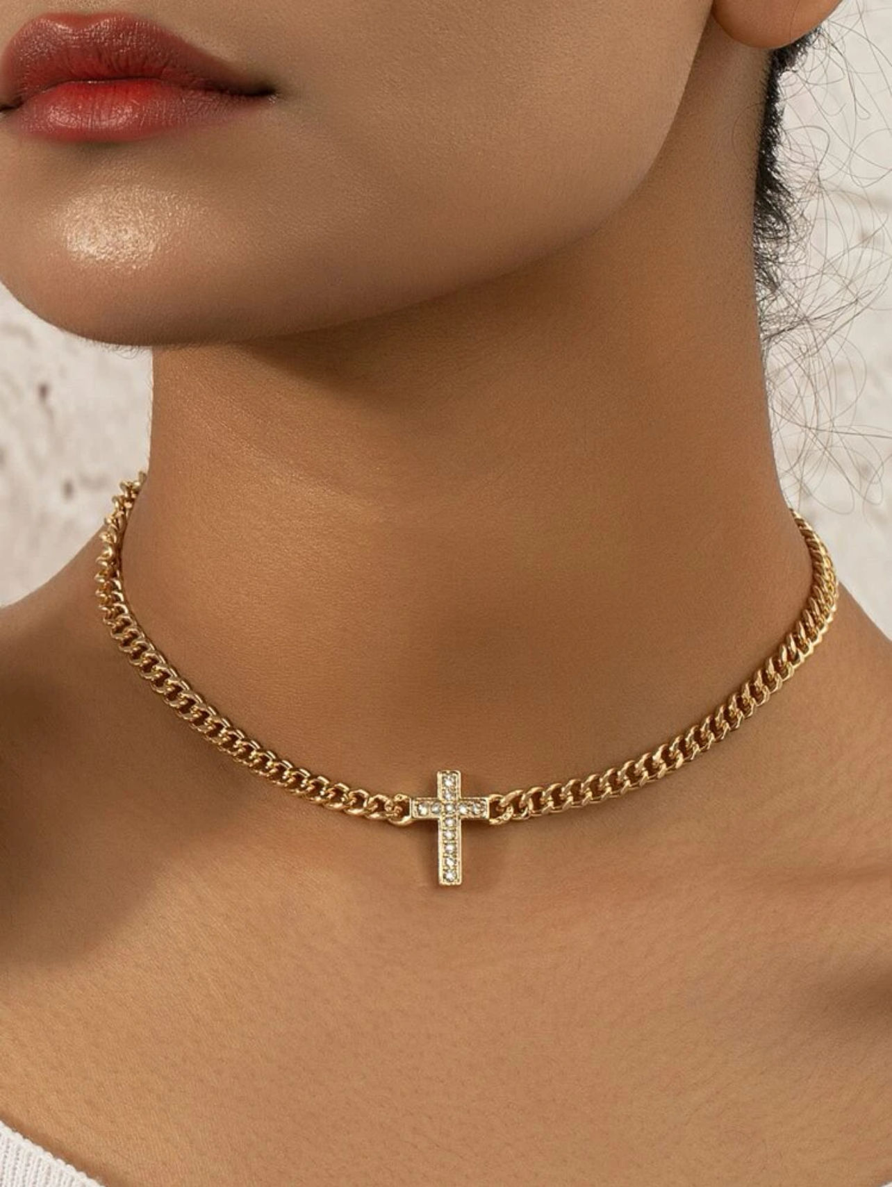 Yene Rhinestone Cross