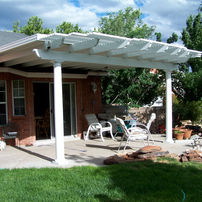 Custom Wood pergola in Albuquerque by Narrow Leaf Woodworks
