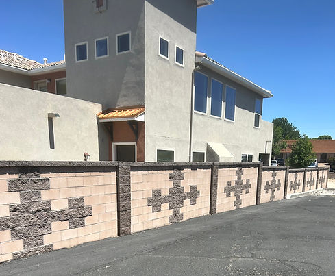 decorative block wall by Talavera Construction in Albuquerque