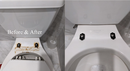 Chavez Family Cleaning in Albuquerque bathroom toilet cleaning before and after