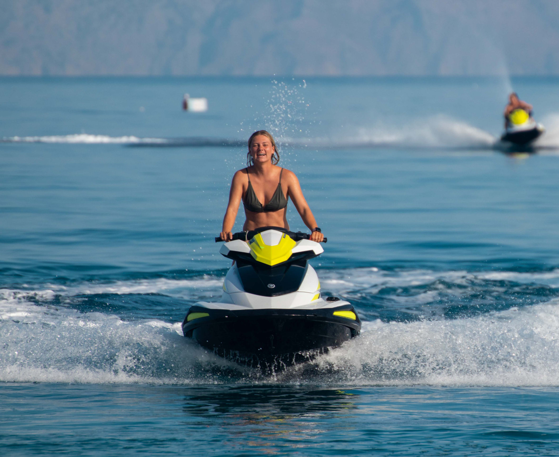 jet ski girl jet bike rhodes Greece