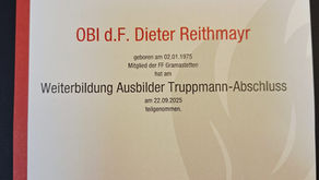 📘 Erfolgreich absolvierte Ausbildung zum Ausbilder der Truppmannausbildung