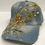 Thumbnail: Floral Embroidery Stone Denim Cap #BH-8021   12 PCS/DOZEN