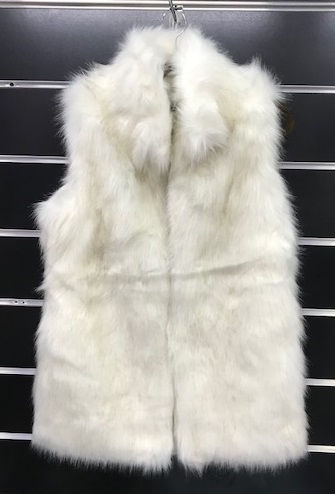 Thumbnail: Women Winter Faux Fur Vest Poncho #FCL-7758