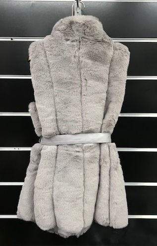 Thumbnail: Women Winter Faux Fur Vest Poncho #FCL-7753