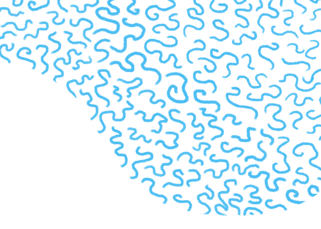 Blue Curl Pattern