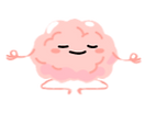 Cute brain mascot for The Artful Advisor’s Stress Slayer package for neurodivergent entrepreneurs needing consistent, reliable virtual assistant support.