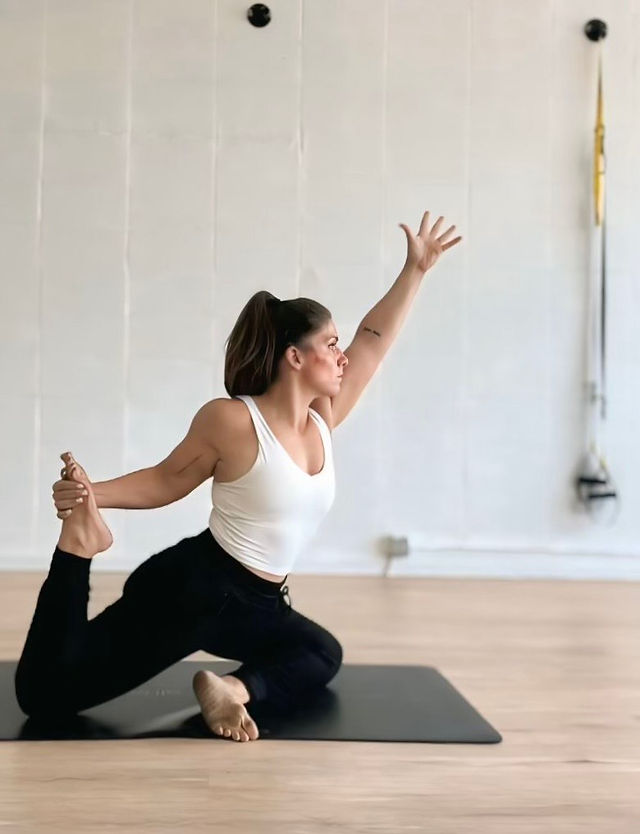 Women in a yoga pose