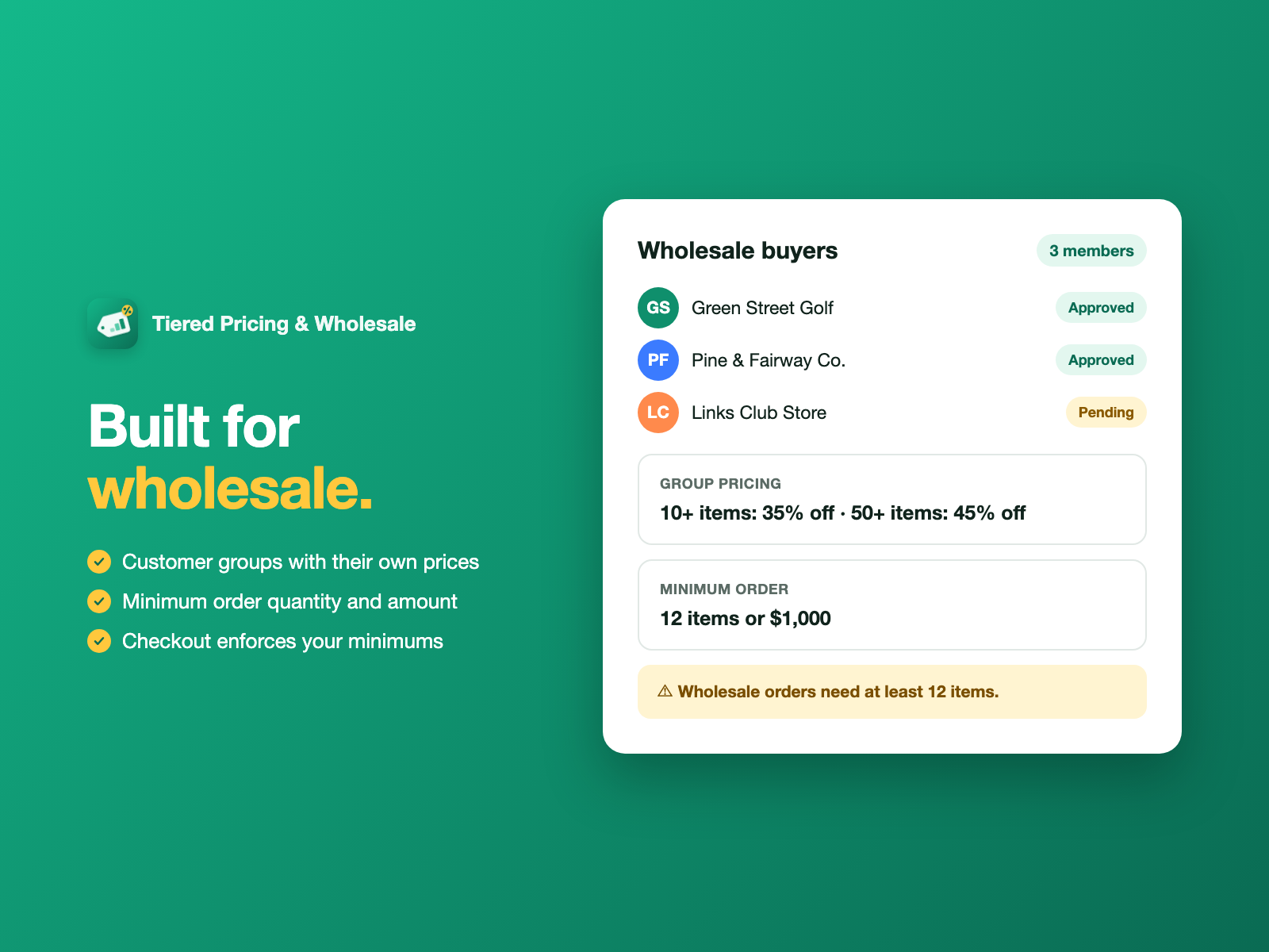 Tiered Pricing & Wholesale screenshot 4