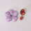 Miniatura: Scrunchie Flower Saten Lila