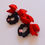 Miniatura: Lazo con scrunchie Rubi/Frutilla