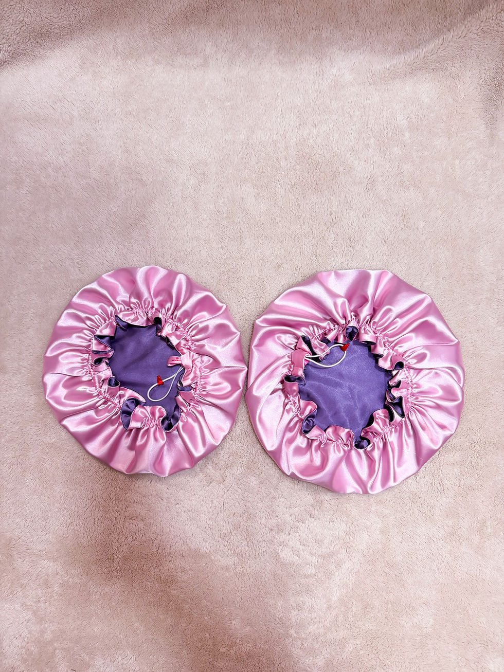 Miniatura: Cofia gorro Amatista/Cuarzo rosa
