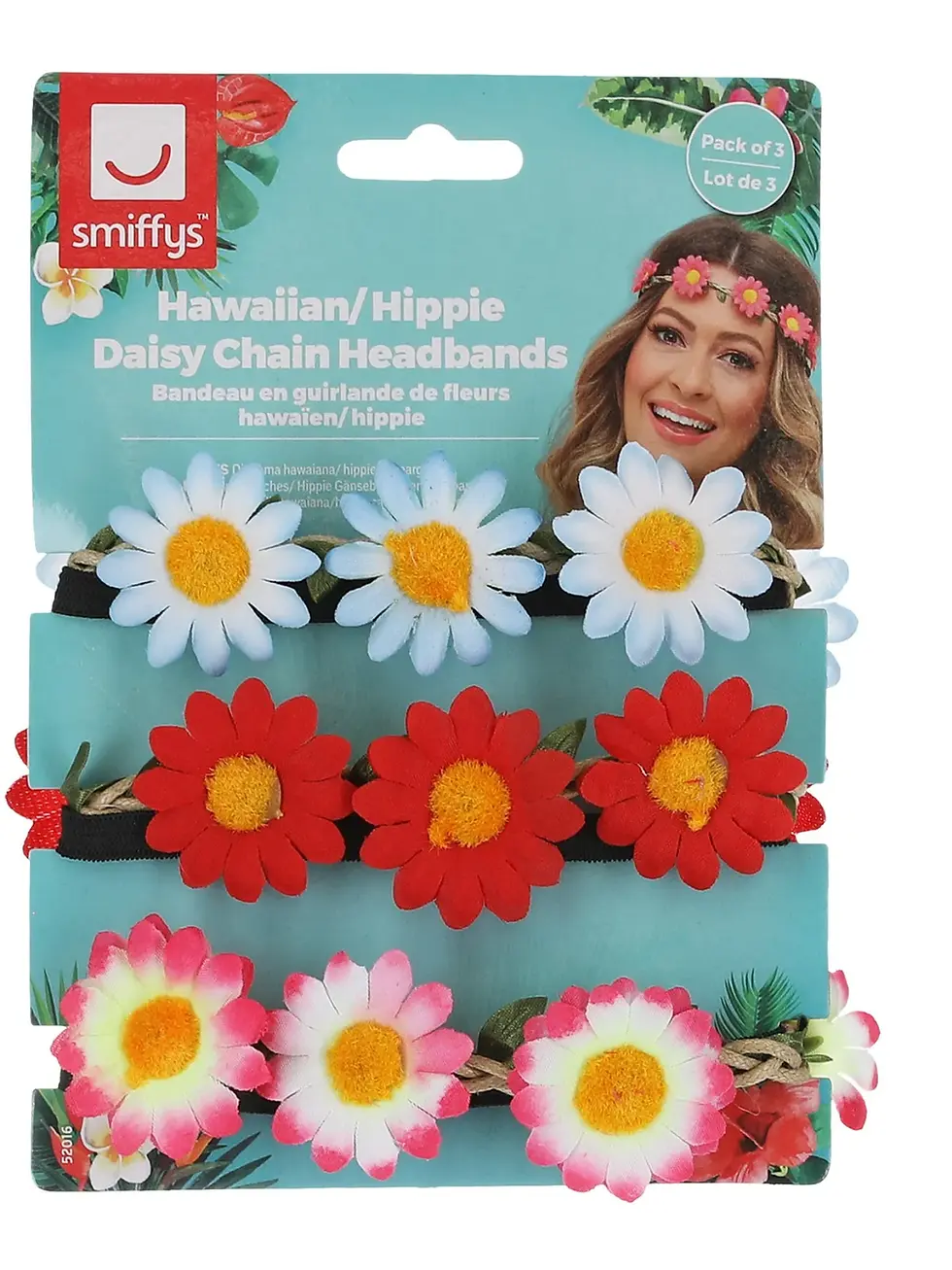 Thumbnail: Flower headbands (3 pack)  52016