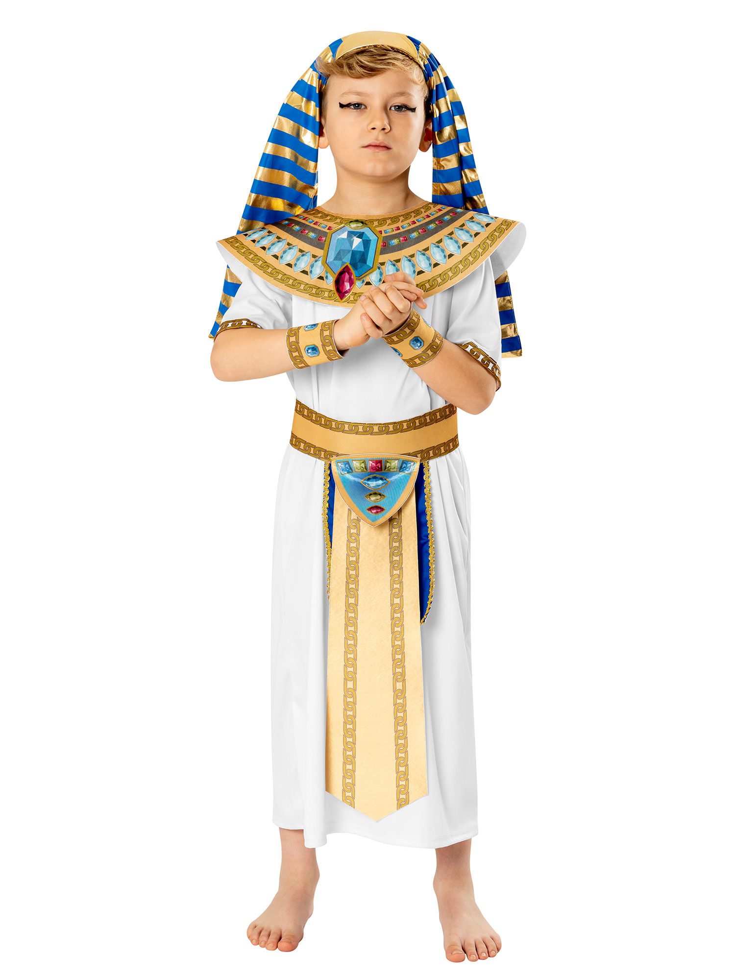 Blue Pharoah Egyptian child costume 301343