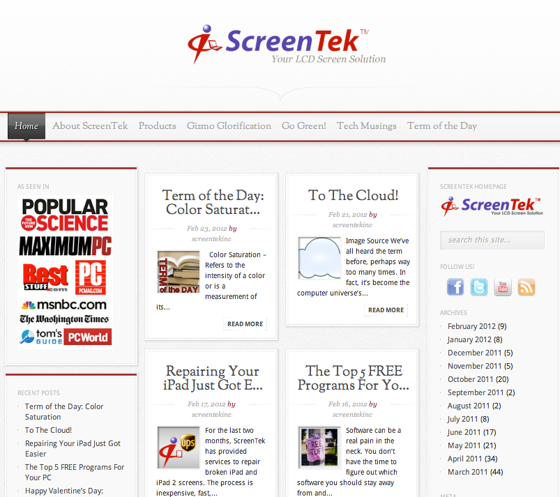 ScreenTek Blog
